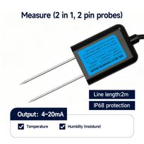 High Precision Agriculture Soil Sensor Moisture Temperature Humidity EC PH NPK with Optional 4-20mA 0-5V RS485 Output 4-20mA  TH