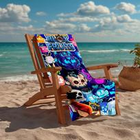 Blox fruit Fashion Beach Towel: Ideal for Summer Adventures Soft, absorbent and quick drying suitable for swimming and bathing 70cmx140cm(27x55inch) blue