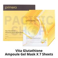 [Primera] Vita Glutathione Ampoule Gel Mask 7 sheets | 1 BOX (266g / 9.38 oz.) yellow