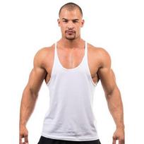 Men Tank Gym Summer Singlet Top Stringer Bodybuilding Muscle Fitness Vest L