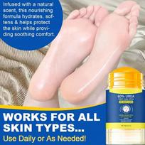 60% Urea Cream Stick Plus 2% Salicylic Acid,Callus Remover For Dry Cracked Heels, Hands, Knees, Dead Skin Remover Foot Balm 1.4oz white