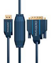 Kabelis Clicktronic DisplayPort - DVI-D 2m tamsiai mėlyna (JAB-1384194)