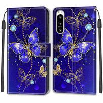 Prabangus dažytos odos dėklas SONY Xperia 1 III/Xperia 1 IV, piniginės stiliaus apsauginis dėklas SONY Xperia 10 III/Xperia 10 IV/Xperia 5 IV SONY Xperia 10 V