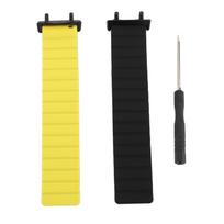 Magnetic Silicone Watch Band for T Rex 3 Quick Release Sweat Resistant Sports Watch Wrist Strap geltona