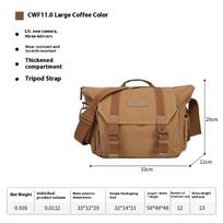 Shoulder Crossbody Camera Photo Bag Outdoor Retro Canvas Camera Bag Digital SLR Professional Digital Bag CW 1.0 Large Brown brown