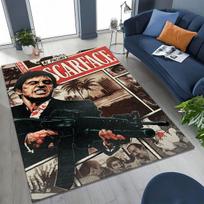 Klasikinis Scarface Tony Montana Filmo Meno Kilimas Kilimas Miegamojo Svetainės Sofai Namų Durų Kilimėlis Dekoras, Didelis Vaikams Neslystantis Grindų Kilimėlis 40x60cm( 15x23in )