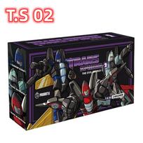 3 vnt./dėžutėje Transformuojamas robotas žaislas G1 animacinis filmas Skraidanti komanda Starscream Skywarp Thundercracker figūrėlė modelis mažo mastelio lėktuvas gray