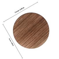 5Pcs Natural Solid Wood Slices Charred Display Stands Unfinished Round Wood Circles for Crafts DIY Painting Coasters Home šviesiai ruda spalva