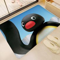 Vaikų animacija Pingu Vonios kilimėlis Neslystantis Sugeria vandens Ilgas juostelės Pagalvėlė Miegamojo kilimėlis Sveikinimo durų kilimėlis 40x60cm gray