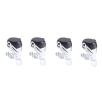 AEE2-4 Pack Sealer Bar Stopper Wine Bottle Cork Sparkling Wine Champagne Cap Stainless Steel Bar Champagne Cork Silver Easy To U sidabras