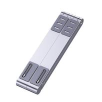 Oatsbasf Mini Laptop Holder Aluminum Adjustable Phone Stand For Macbook Pro Air iPad Notebook Tablet Holder 3 in1Portable Stand sidabras