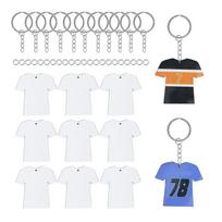 Practical-72Pcs Sublimation Keychain Blanks Bulk Kit - Sublimation Blanks Keychain Set With White Protective Film - MDF Sports K white