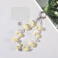 Flower Crystal Wrist Phone Chain Anti Drop Strap For Bag Decoration 1pcs balta