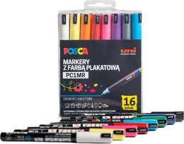 Uni MARKER POSCA PC-1MR 16 spalvų plastikinė pakuotė