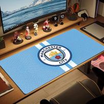 Manchester City F Large Size Mouse Pad Large Gaming Table Cushion Non-slip Laptop Tablet Big Mousepad XXL Mat Mini PC Playmat With Lock edge 30cmx60cm(11.8x23.6inch) white