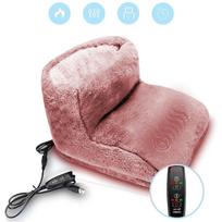 Electric Foot Warmer Electric Boots with 3 Temperature Settings and 3 Timing Setting for Home Office brown