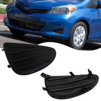 For Toyota Yaris 2012 2013 2014 Car Fog Light Frame Front Bumper Grille Sport Honeycomb Grid Accessories 81481-52360 Left blue