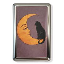 New Metal Vintage Card Case Compact Portable Metal Case Flip Open Vintage Printed Card Holder Pocket Carry