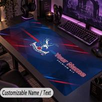Custom Text Big Mousepad, Extended Desk Pad For Laptop Work GameCrystal Palace 40cmx90cm