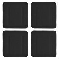 4Pcs Bunk Bed Ladder Pads Childrens Cover Soft with 8 Adjustable Hook and Loop black