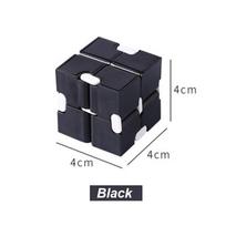 Magic Puzzle Cube Anti-stresą mažinantys žaislai suaugusiems Begalinis apverčiamas Juokingi kubeliai jautrūs žaislai vaikams specialių poreikių Kalėdų dovanos blue