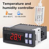5.0~95.0%RH -20.0~60.0℃ Inkubavimo temperatūros ir drėgmės reguliatorius Automatinis kiaušinių inkubatorius Termometras Termoreguliatorius gray
