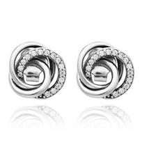 [PANDORA PANDORA] 291076C01 Family Always Encircled Silver Earrings 291076C01