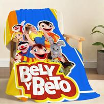 Animacinis mielas B Pilvas y B Beto O Antklodė Minkšta Mėtoma Antklodė Namams Miegamajam Lovai Sofai Piknikui Kelionei Biurui Poilsio Dangalas Antklodė Dovana 75x90cm blue