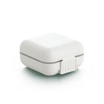 1 vnt. Nešiojama sandari tablečių laikymo dėžutė su skyreliais Nešiojama mini tablečių dėžutė Kelioninė tablečių dėklas Vaistų konteineris white