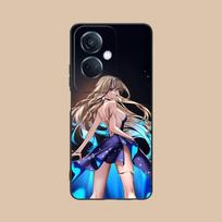 HSR Serval Matinis TPU Mobiliojo Telefono Dėklas OPPO Reno 14 13 12 11 10 9 8 7 6 5 F T Pro 5G Spalvotas Spausdinimo Dangtelis OPPO Reno5 5G black