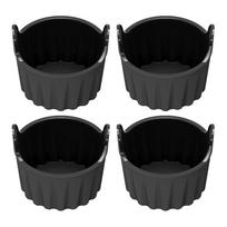 Baking Desserts Air Fryer Ramekins Baking Muffins Baking Tools For Cupcakes Easy-to-Use Lift Handles Food-Safe Silicone juoda