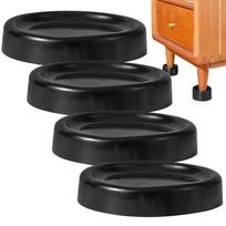 4Pcs Anti Vibration Feet Pads PVC Mat Slipstop Silent Universal Washing Machine Refrigerator Support Foot Pads For Home CN black