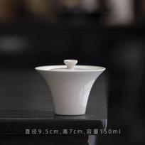 Pure Hand Gaiwan Ceramic Tea Tureen 150ml Grass Ash Covered Bowl Gaiwan Porcelain Cup Two Talents Bowl With Lid Kungfu Tea Set black