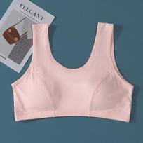 Medvilninė liemenėlė-liemenė vidutinio amžiaus ir vyresnio amžiaus moterims: Lengvi vasariniai apatiniai marškinėliai 4XL (Elastic Underbust 90-106 cm) gray