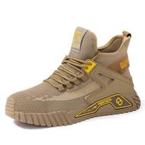 Men's Steel Toe Safety Shoes: Anti-Smash, Puncture Resistant, Fashionable, Durable Work Shoes Seasonal;38 brown