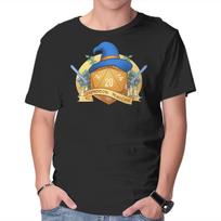 Unisex Crew Neck T-Shirt The Dungeon Master Graphic Short Sleeve Casual Tee L beige