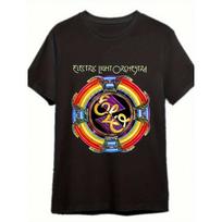 1pc Vintage ELO Official Band Logo & Rainbow Print T-Shirt - 70s 80s Retro Rock Tee, Iconic Iconic ELO Logo & Rainbow Design, Unisex Soft Breathable 3XL įvairiaspalvis