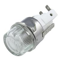 Oven Microwave Lamp Holder Base 25W Stainless Steel Ring Ceramic Base Voltage 110V / 250V Heat Temp Resistant 500℃ gray