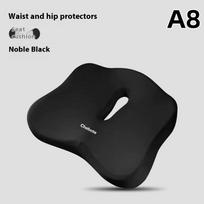 Ergonomiška atminties putų biuro pagalvėlė, pagalvėlė nuo hemorojaus, kėdės pagalvėlė, uodegikaulio pagalvėlė, automobilio biuro sėdynės pagalvėlė black