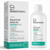 DERMATOUCH Salicylic Acid 2% Face Wash | For Acne & Oil Control | For Normal to Oily and Acne-Prone Skin | Dermatologist Tested | For Men & Women | white
