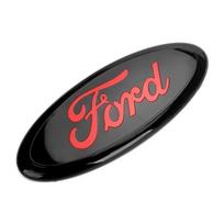 17.5x7.4CM Automobilio emblema Priekinės grotelės Galinis bagažinės dangtis Logotipo dangtelio lipdukas Ford Focus Fiesta Ranger y242 Mondeo Mustang gray