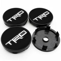 4Pcs For Toyota TRD Corolla Auris Yaris Prius Highlander 60mm 56mm Car ERGFH6 Wheel Center Hub Cap Rim Cover Stickers Badge Accessories