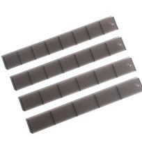 Uniform Division Cake Roll Slicing Ruler Reusable Cake Divider Baking Ruler  Dessert Making 4Pcs set gray