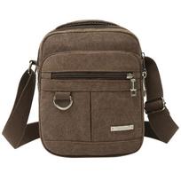 Vyriškas pečių skersinis krepšys Drobinis rankinė Messenger Bag Kasdieninis kelioninis krepšys chaki