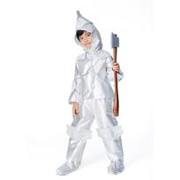Halloween costume Wizard of Oz Tin Woodman, children's adult parent-child silver stage costume M white