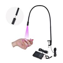 5W UV blakstienų klijų greitai džiūstanti lempa Blakstienų studijos kietinimo lempa Grožio salono specifinė LED klipo lempa black