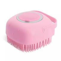 Pet Dog Cat Bath Brush 2-in-1 Pet SPA Massage Comb Soft Silicone Pet Shower Hair Grooming Cmob Dog Cleaning Tool Pet Supplies white