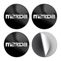 4 vnt. 56 mm emblemos lipdukas Automobilio ratlankio centrinės dalies metalinis dangtelis Mazda 6 3 CX5 5 2 323 CX7 Demio Atenza Axela MX30 CX30 CX3