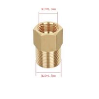 Aukšto slėgio automobilio ploviklis Greito prijungimo jungtis Adapteris Valymas Plovimas Aukšto slėgio plovimo jungtis G1/4 G3/8 G1/2 280/380 55/58 1-14 geltona