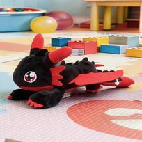 Cute Cartoon Dragon Plush Toy Soft Lying Stuffed Animal with Adhesive Base Creative Home Nursery Car Decoration Kids Adults Gift